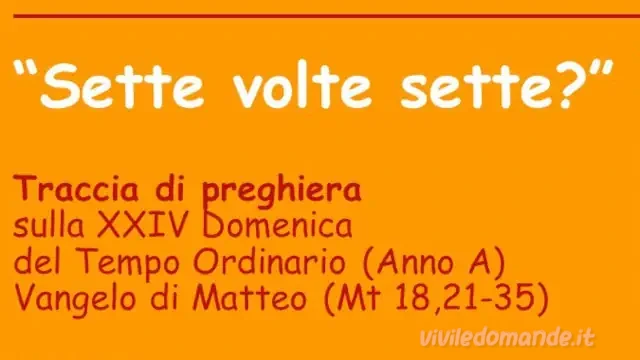 perdono sette volte sette