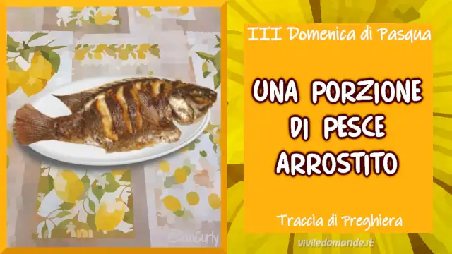una porzione di pesce arrostito